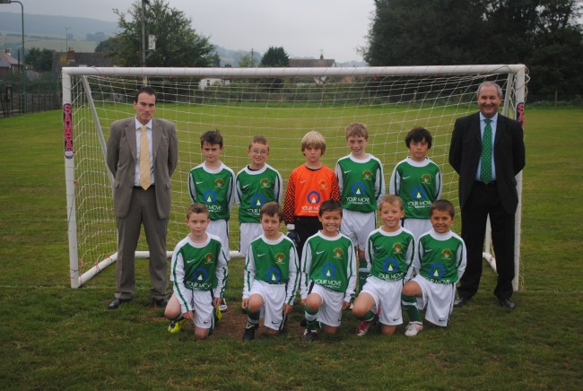 Sidmouth Warriors u10's in their new kit